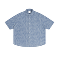 Unisex Boxy Vintage Wash Denim Shirt