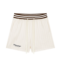 Unisex Striped Drawstring Shorts