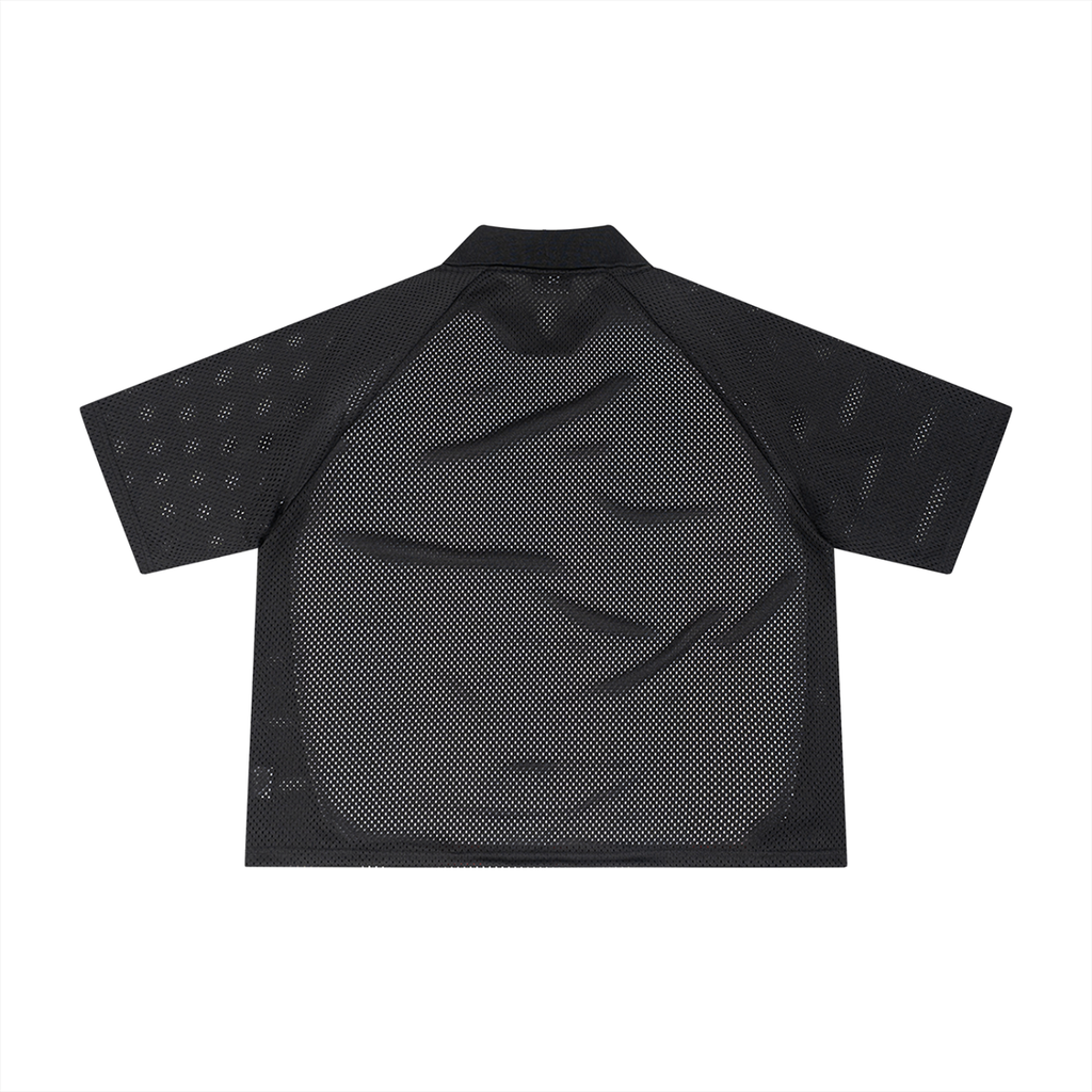Unisex Striped Mesh Boxy Soccer Jersey