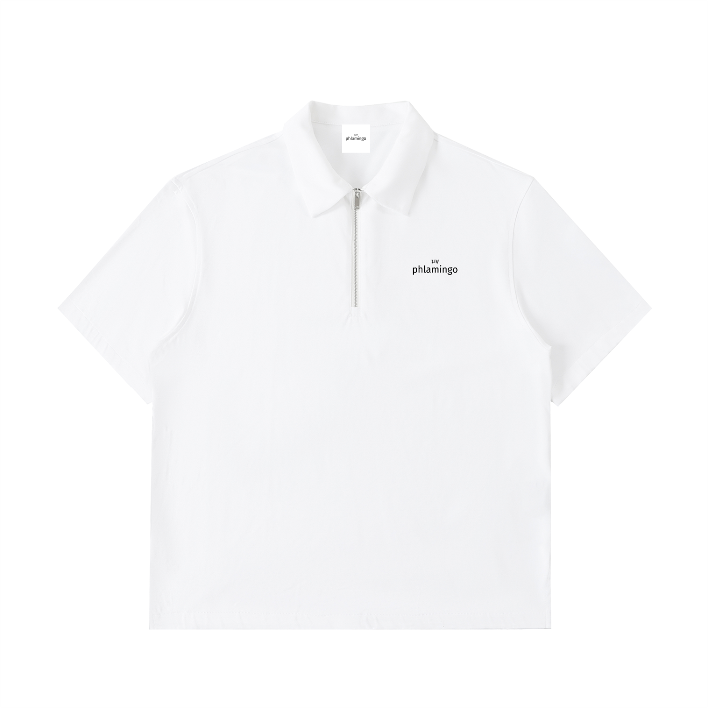 Half-Zip Cotton Polo Shirt