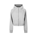 Cropped Zip-Through Hoodie