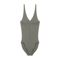 Women’s Full-Zip Ruched Bodysuit