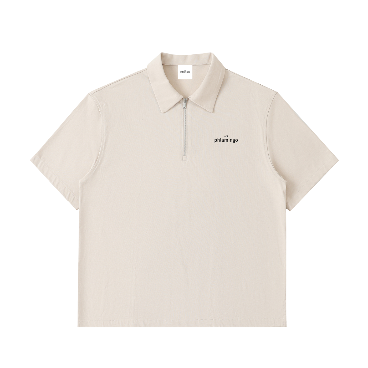 Half-Zip Cotton Polo Shirt