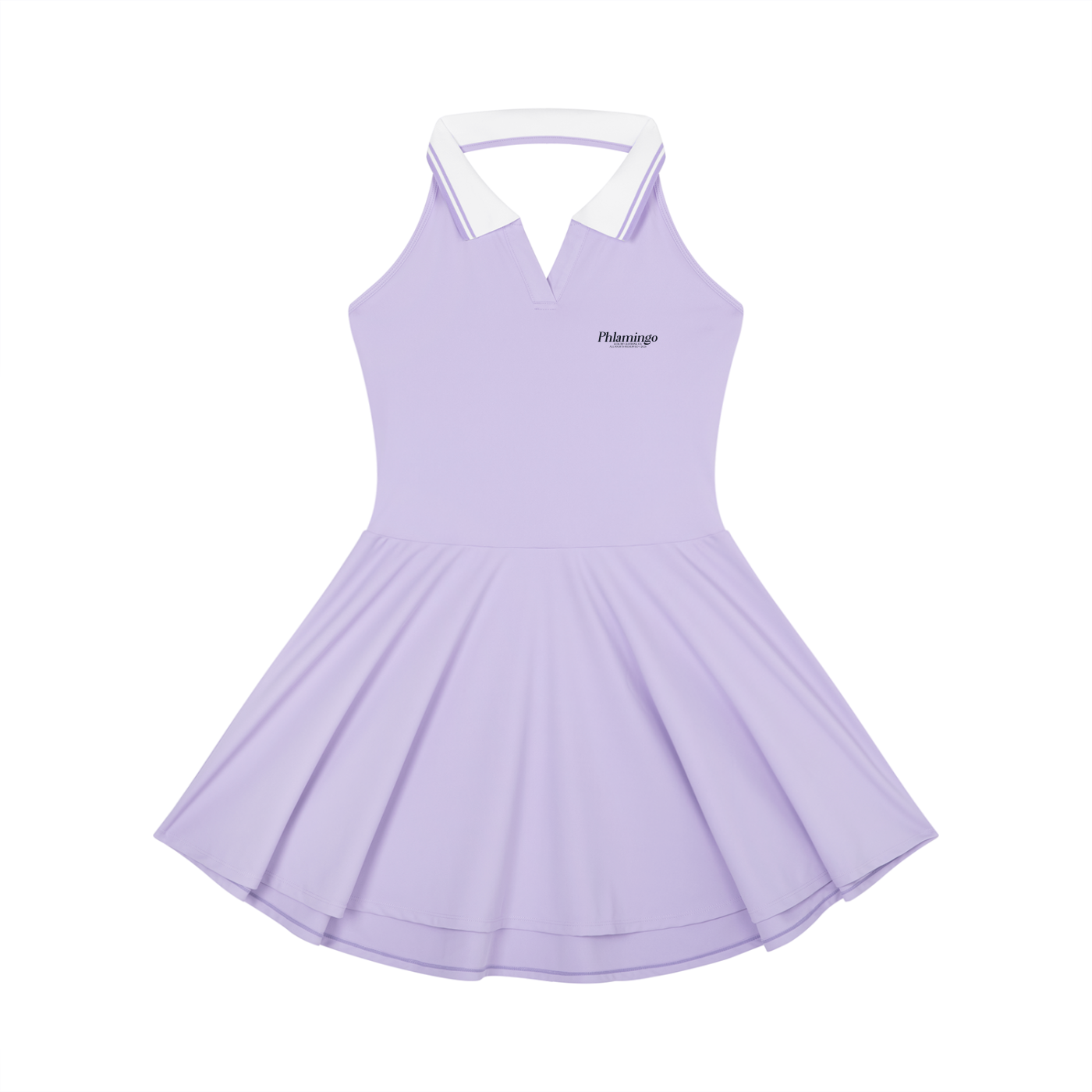 Women's Collared Halter A-Line Tennis Dress