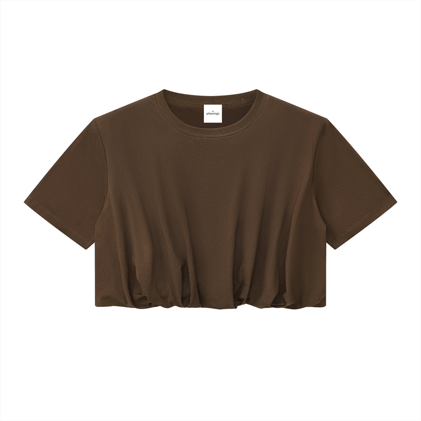 Women’s Crop Bubble Hem T-Shirt