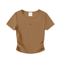 Ruched Bodycon Crop Top