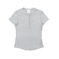 Modal Bodycon Henley Shirt