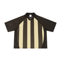 Unisex Striped Mesh Boxy Soccer Jersey
